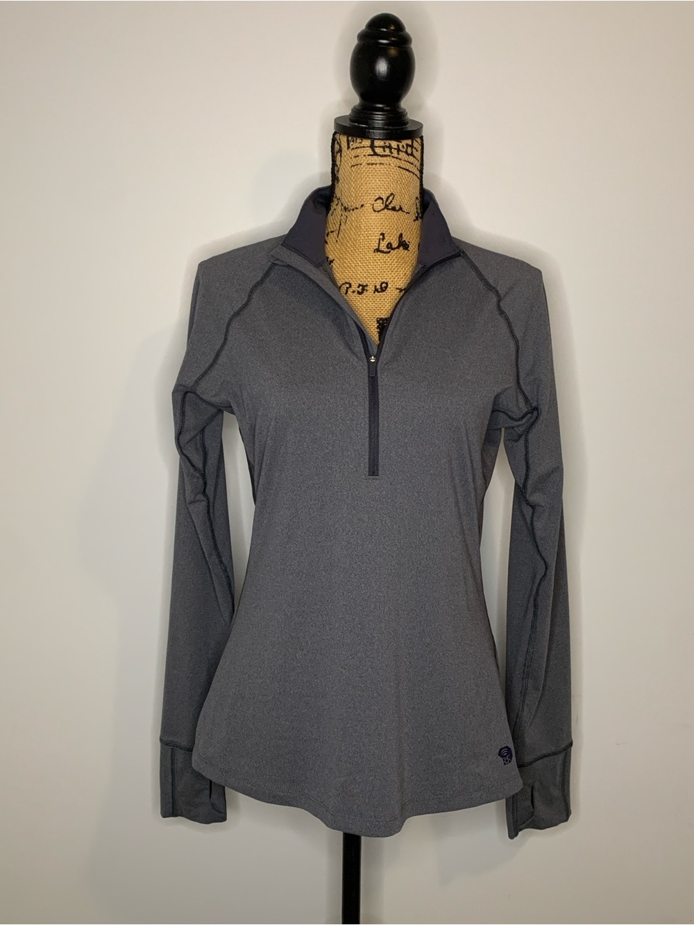 Mountain Hardwear Women's Dark Gray Quarter-Zip Performance Pullover